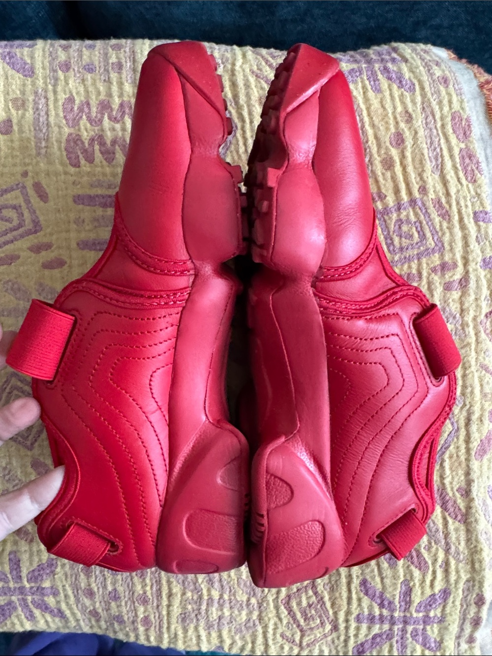 Nike Women Air Rift Leather Athletic Shoes Fire Red - Size 7 - Picture 3 of 6